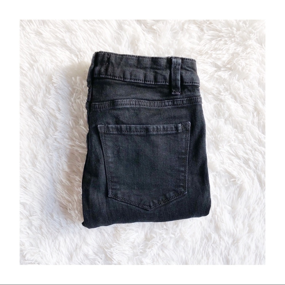 Rachel Roy Black Mid-Rise Skinny Jeans Sz 25